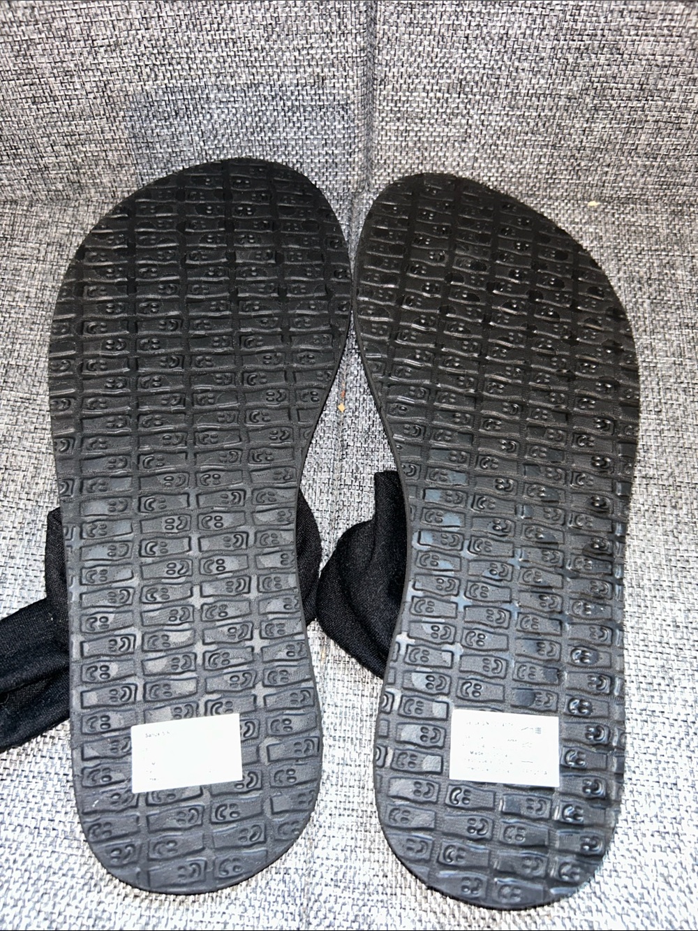 NEW - Sanuk Black Wrap Toe-Loop Sandals - Picture 6 of 7